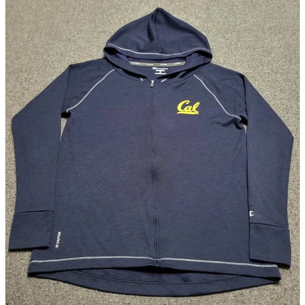 California Bears Hoodie Women Medium Cal Vapor Powertrain Zip Up Knit Sweatshirt